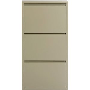 Kare Design Schoenenkast Caruso kaki 3 laden Kare Design Schoenenkast Caruso kaki 3 laden