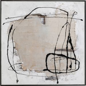Kare Design Schilderij Frame Dust 100x100cm grijs
