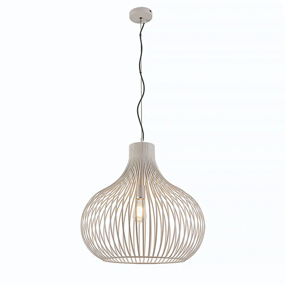 Freelight hanglamp Aglio - 1 lichts - 48 x 200 cm - creme