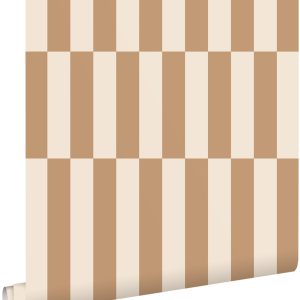 ESTAhome behang strepen beige en bruin – 53 cm x 10.05 m – 131214 ESTAhome behang strepen beige en bruin – 53 cm x 10.05 m – 131214