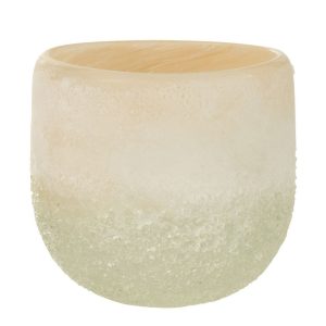 J-Line kaarshouder – glas – beige – small J-Line kaarshouder – glas – beige – small