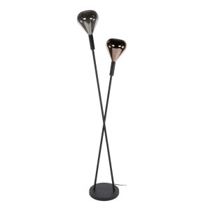 Giga Meubel Vloerlamp Wings – Zwart – 2-Lichts – 30x30x175cm Giga Meubel Vloerlamp Wings – Zwart – 2-Lichts – 30x30x175cm