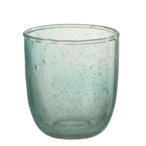 J-Line windlicht Bubbels – glas – aqua – small – 6 stuks J-Line windlicht Bubbels – glas – aqua – small – 6 stuks