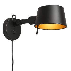 Freelight wandlamp Sovrano – 1 lichts – 33 x 14 cm – zwart Freelight wandlamp Sovrano – 1 lichts – 33 x 14 cm – zwart