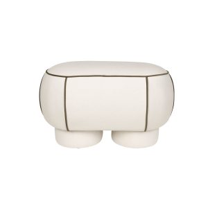 Housecraft Living Marina Bank Ovaal 77,5 cm Wit