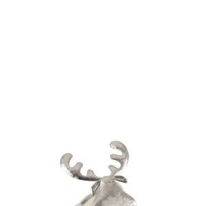 J-Line figuur Hert – metaal/textiel – zilver/wit – small J-Line figuur Hert – metaal/textiel – zilver/wit – small