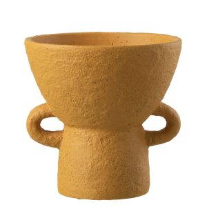 J-Line vaas Zenia – keramiek – oker – large – Ø 25 cm J-Line vaas Zenia – keramiek – oker – large – Ø 25 cm