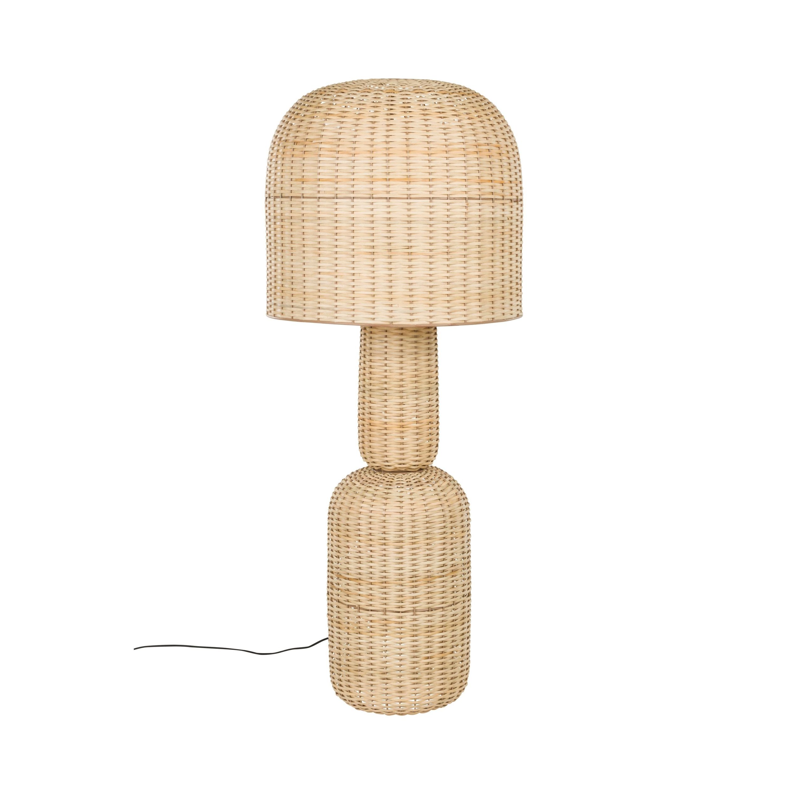 Housecraft Living Jude Vloerlamp Rotan - Bruin