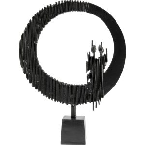 Kare Design Woonaccessoires Circle Watch XL 68cm zwart