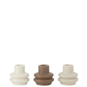 J-Line kandelaar Buoys – porselein – mix – 3 stuks J-Line kandelaar Buoys – porselein – mix – 3 stuks