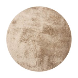 Interieur05 vloerkleed Odelia -bruin/taupe – rond-hoogpolig – 200 x 20