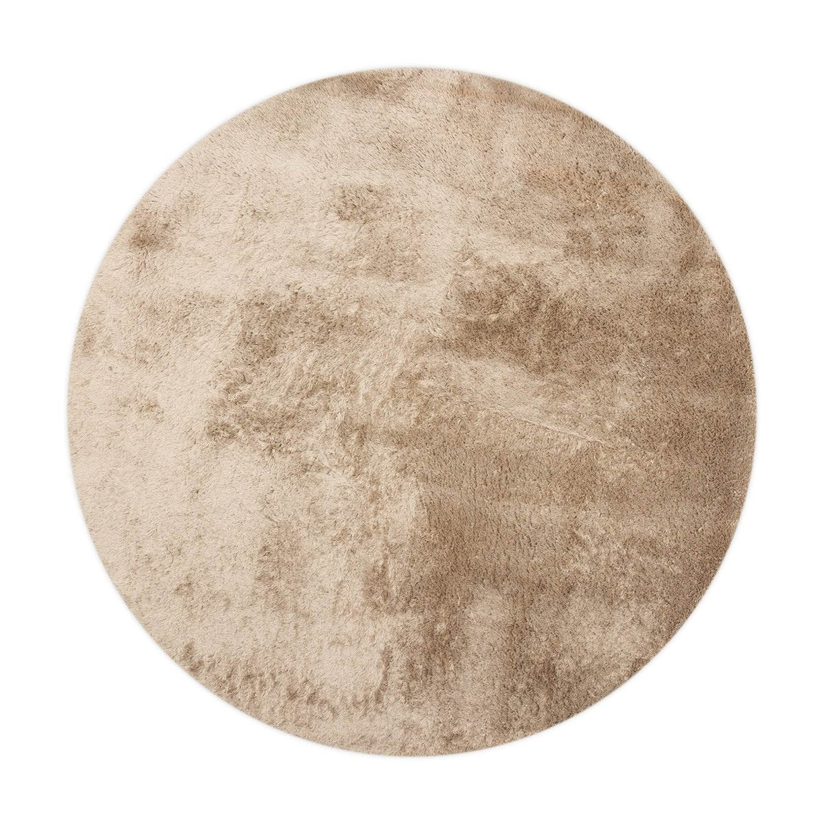 Interieur05 vloerkleed Odelia -bruin/taupe - rond-hoogpolig - 200 x 20