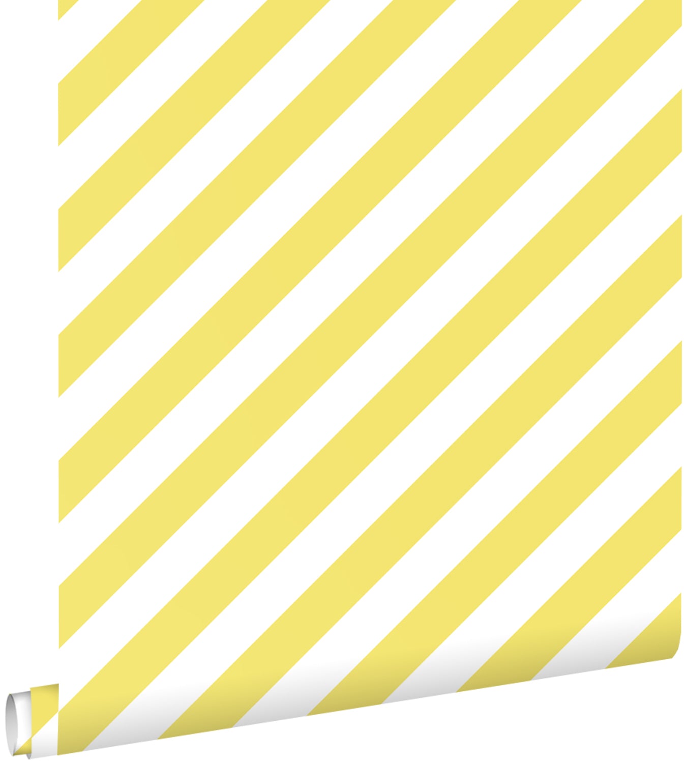 ESTAhome behang strepen geel en wit - 53 cm x 10.05 m - 139954