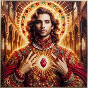 Kare Design Schilderij Saint man 100x100cm