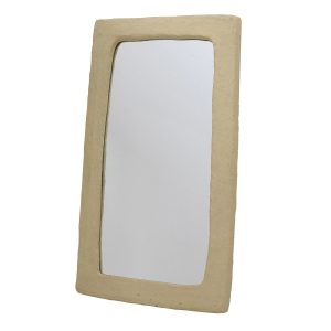 Giga Meubel Spiegel Paige – Naturel Papier-Maché – 61x4x109cm