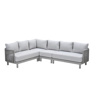 Garden Impressions Loungeset Andong hoek 4-delig – taupe Garden Impressions Loungeset Andong hoek 4-delig – taupe