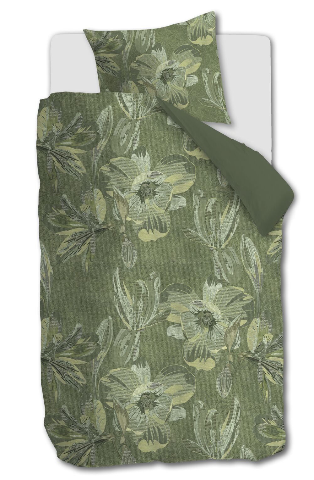 Kardol Dekbedovertrek Symbiose - 140 x 200/220 cm - Groen