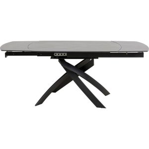 Kare Design Uitschuifbare eettafel Twist 180x90cm zwart