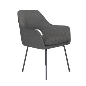 Housecraft Living Mos Eetkamerstoel Metaal Grijs