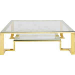 Kare Design Salontafel Rush 120x120cm goud Kare Design Salontafel Rush 120x120cm goud