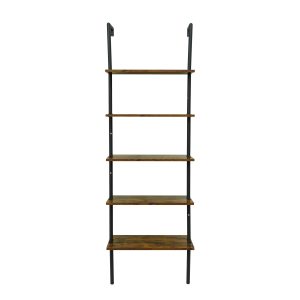 FurniLux 5-Laags Wand gemonteerde Opbergladder – 60x30x186cm FurniLux 5-Laags Wand gemonteerde Opbergladder – 60x30x186cm