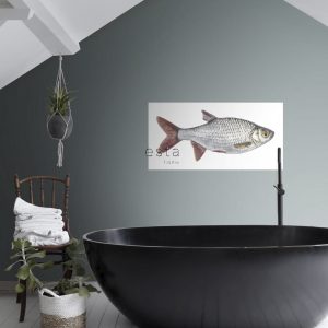 ESTAhome muursticker vis grijs en rood – 97 x 48.5 cm – 159039 ESTAhome muursticker vis grijs en rood – 97 x 48.5 cm – 159039
