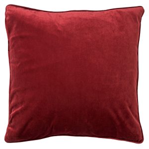 FINN – Sierkussen 60×60 cm – velvet – effen kleur – Merlot – rood FINN – Sierkussen 60×60 cm – velvet – effen kleur – Merlot – rood