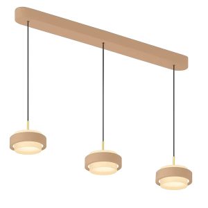 Freelight hanglamp Puleggia – 3 lichts – 90 x 150 cm – beige Freelight hanglamp Puleggia – 3 lichts – 90 x 150 cm – beige