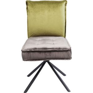 Kare Design Stoel Chelsea groen en grijs Kare Design Stoel Chelsea groen en grijs