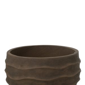 J-Line bloempot Golf + Buiten zand – steen – bruin – small