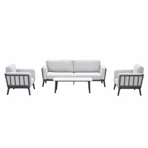 Garden Impressions loungeset Sentosa donker grijs 4-delig