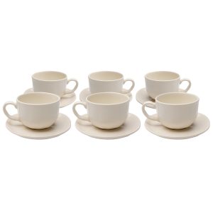 Kare Design Koffiekoppen Organic creme (6/set)