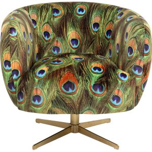 Kare Design Draaifauteuil pauw Kare Design Draaifauteuil pauw