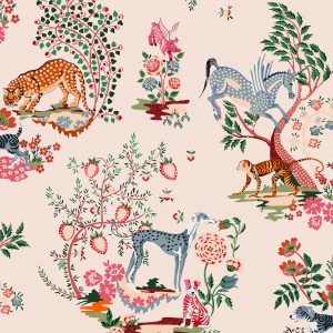 Cath Kidston Vliesbehang – Painted Kingdom Pink Cath Kidston Vliesbehang – Painted Kingdom Pink