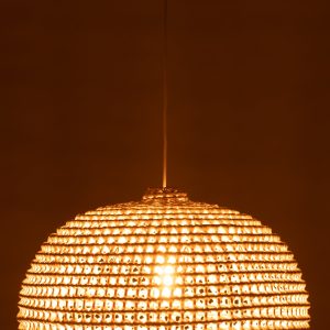 J-Line hanglamp Rond Getwist – metaal – wit J-Line hanglamp Rond Getwist – metaal – wit