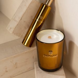 J-Line geurkaars Excellent – Golden Honey – glas – oker – small – 50U J-Line geurkaars Excellent – Golden Honey – glas – oker – small – 50U