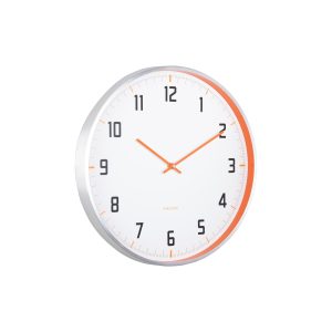 Karlsson wandklok Sporty – oranje – Ø40cm