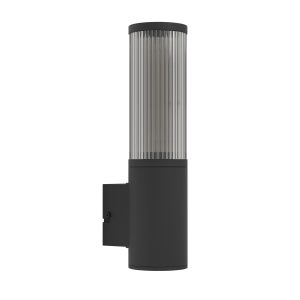 EGLO wandlamp buiten Salle – e27 – 31 cm – smoke – zwart