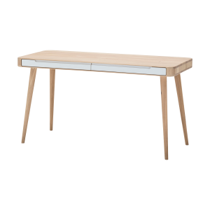 Gazzda Ena desk houten bureau whitewash – 140 x 60 cm