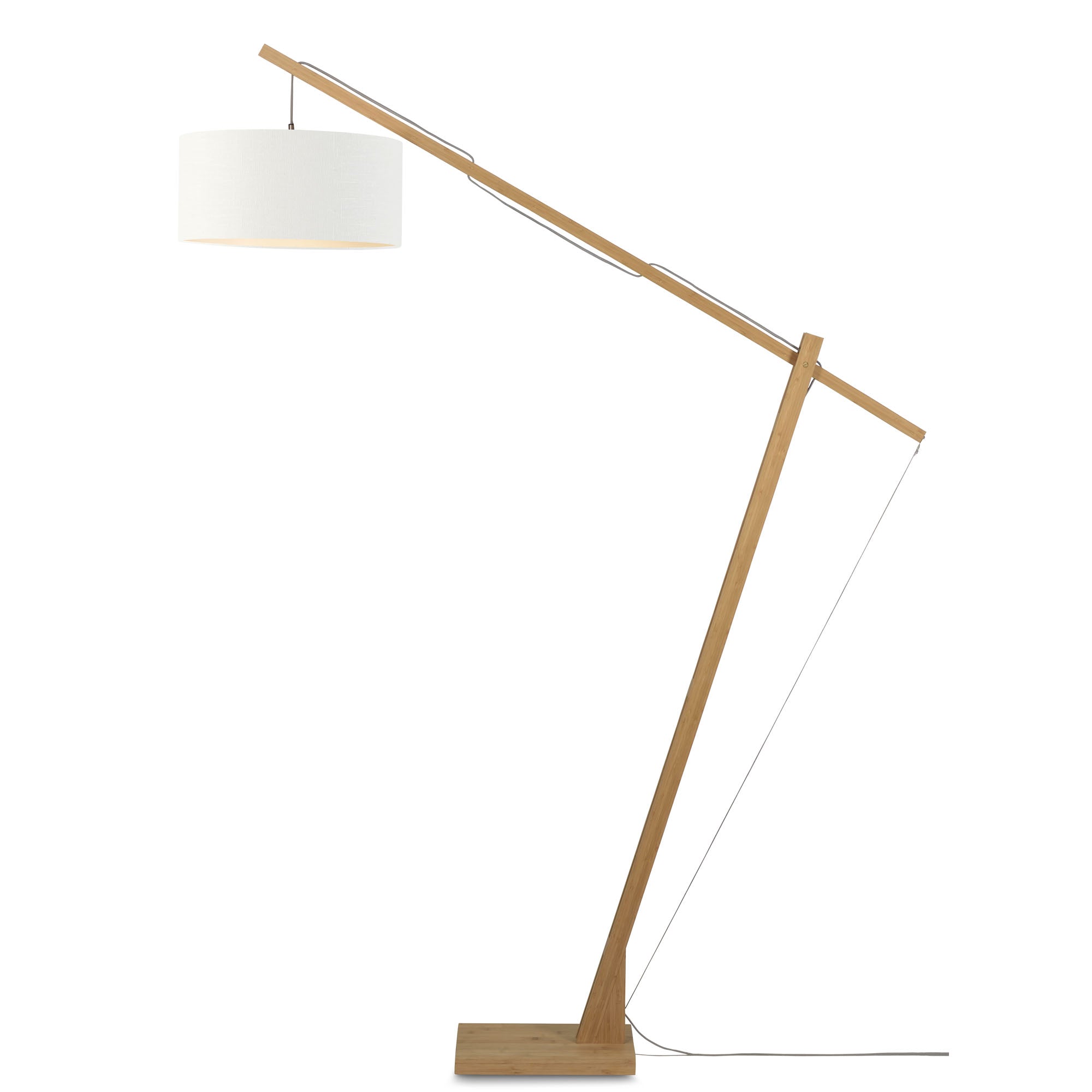 GOOD&MOJO vloerlamp Montblanc - bruin - Ø47cm