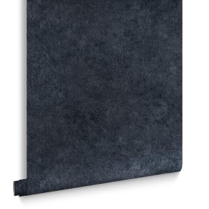 Graham & Brown Vliesbehang – Texture Plain Midnight – 10mx52cm