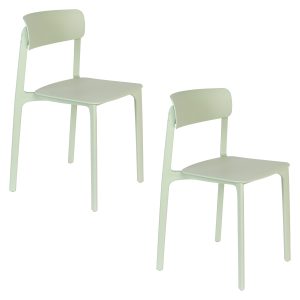 Housecraft Living Clive Eetkamerstoel/ Tuinstoelen Lichtgroen – Set va Housecraft Living Clive Eetkamerstoel/ Tuinstoelen Lichtgroen – Set va