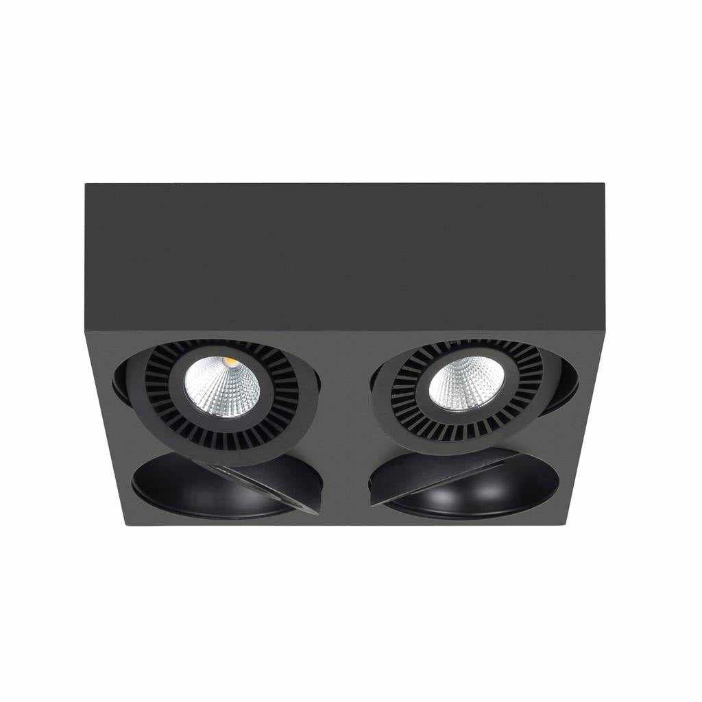 Highlight spot Eye - 4 lichts - 24 x 9 cm - zwart