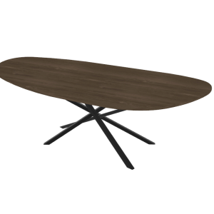 Firma Hout & Staal eettafel Leaf Mikado – deer brown – 260*100cm
