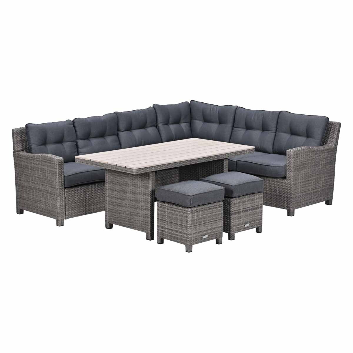 Garden Impressions lounge dining set Jaru 5-delig rechts - light teak