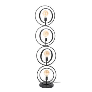 Giga Meubel Vloerlamp Turn Around XL – Zwart – 4-Lichts – 40x30x180cm Giga Meubel Vloerlamp Turn Around XL – Zwart – 4-Lichts – 40x30x180cm