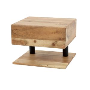 Giga Meubel Nachtkastje Shelve – Naturel Acaciahout – 27x35x32cm Giga Meubel Nachtkastje Shelve – Naturel Acaciahout – 27x35x32cm