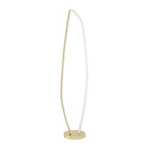 EGLO vloerlamp Vallerosa – led – 128,5 cm – goud/wit – staal