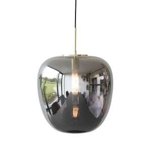 Hübsch hanglamp Reflect – glas/ijzer – ø40xh40cm, e27/15w Hübsch hanglamp Reflect – glas/ijzer – ø40xh40cm, e27/15w
