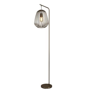 EGLO vloerlamp Espinal – e27 – h 170 cm – brons – staal